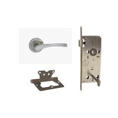 Under Lock and Hinge Door Handle Set