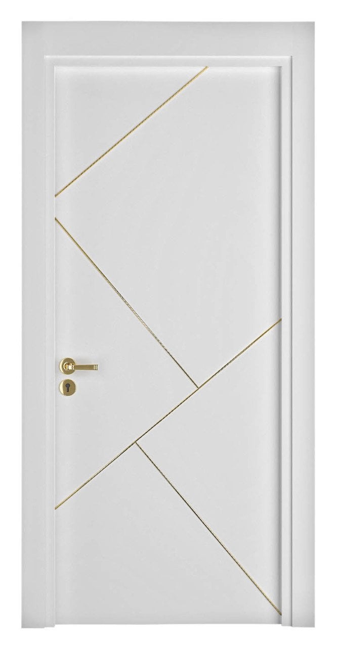 Melamine Faced Door White Gold Yellow fugal WC