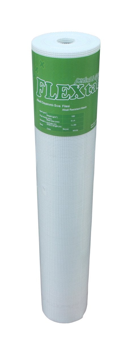 Flextab A++ 160 gr 4x4 Beyaz Renkli Sıva Filesi 1*50m