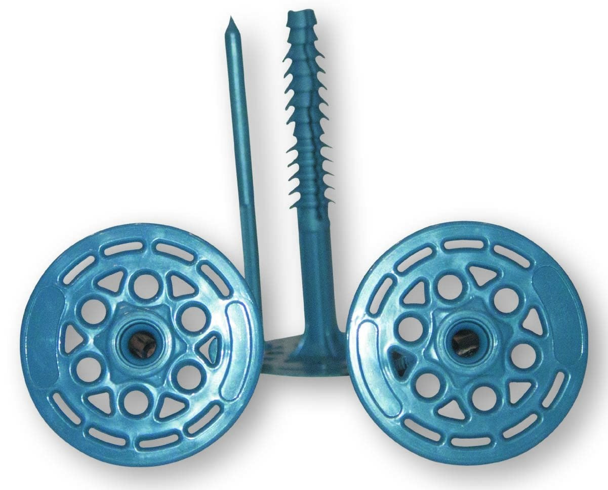 Studded anchor the plastic sheathing