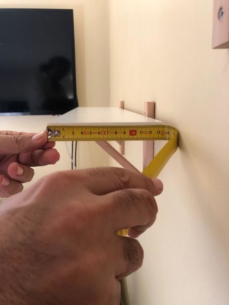 Dekoratif Duvar Rafı 2 Ayaklı 80X14 cm