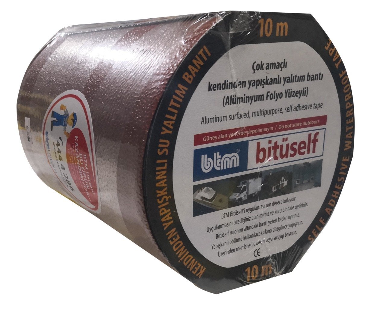 Kendinden Yapışkanlı Su Yalıtım Bandı KIRMIZI - 15CM