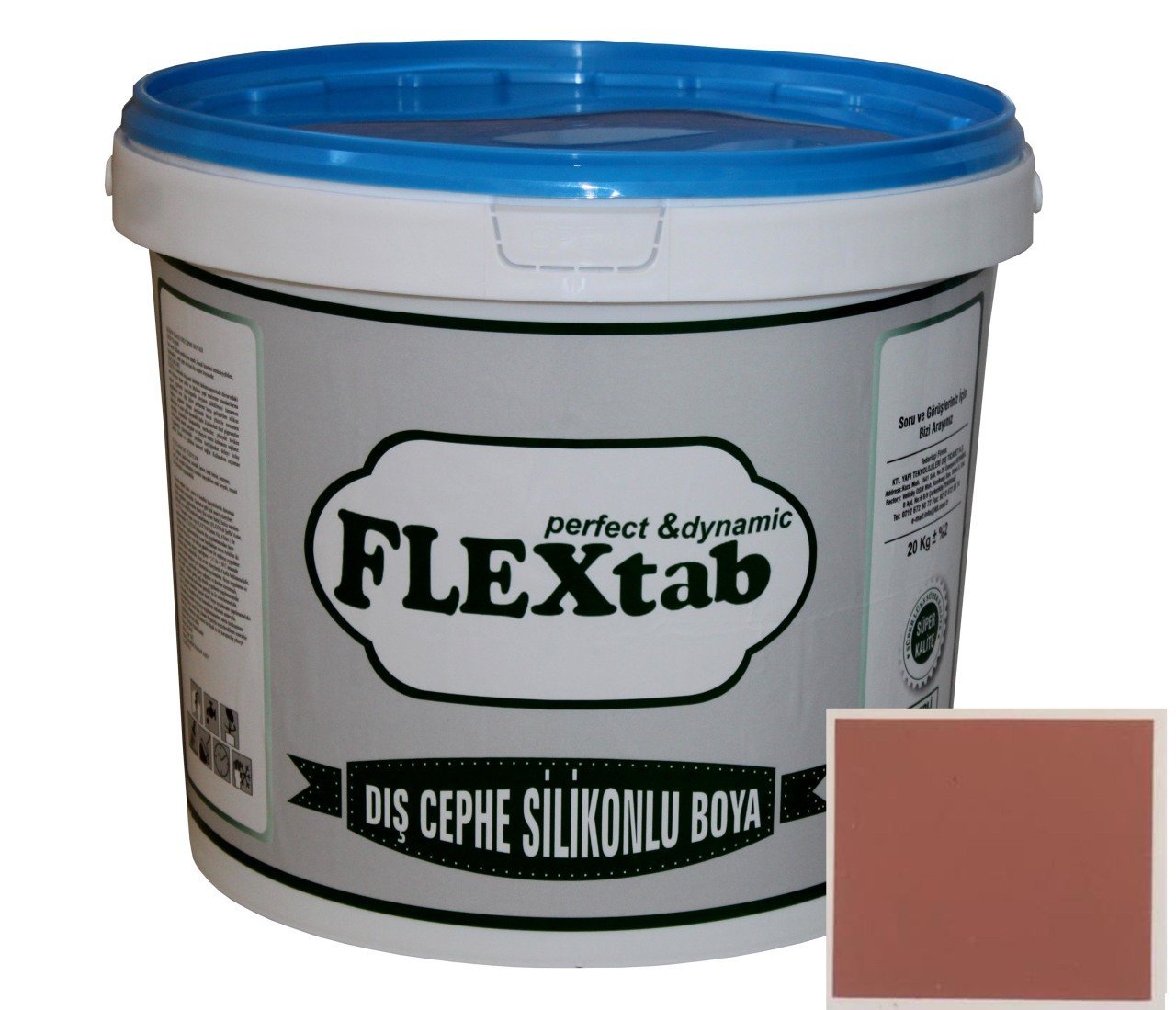 Silikonlu Dış Cephe Boyası Gül Kurusu M 2090