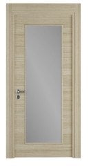 Melamin Kaplı Camlı Oda Kapısı Koru Kasa 22 cm
