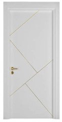 Melamine Faced White Gold Yellow Box 14 cm WC Door Fugalei