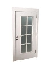 Melamin Kaplı Camlı Oda WC Beyaz