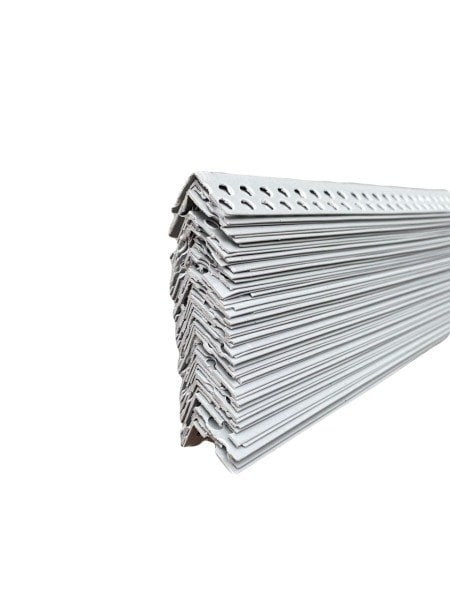PVC Alçı Köşe Profili Sırtsız 2.7 m 100 Adet/Paket