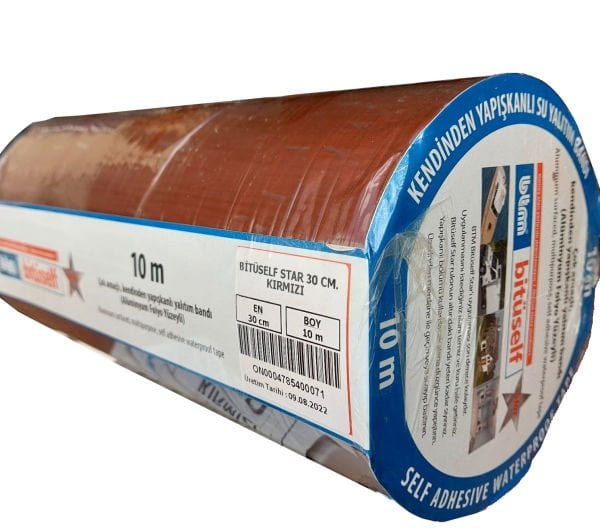 Kendinden Yapışkanlı Su Yalıtım Bandı 30CM - KIRMIZI
