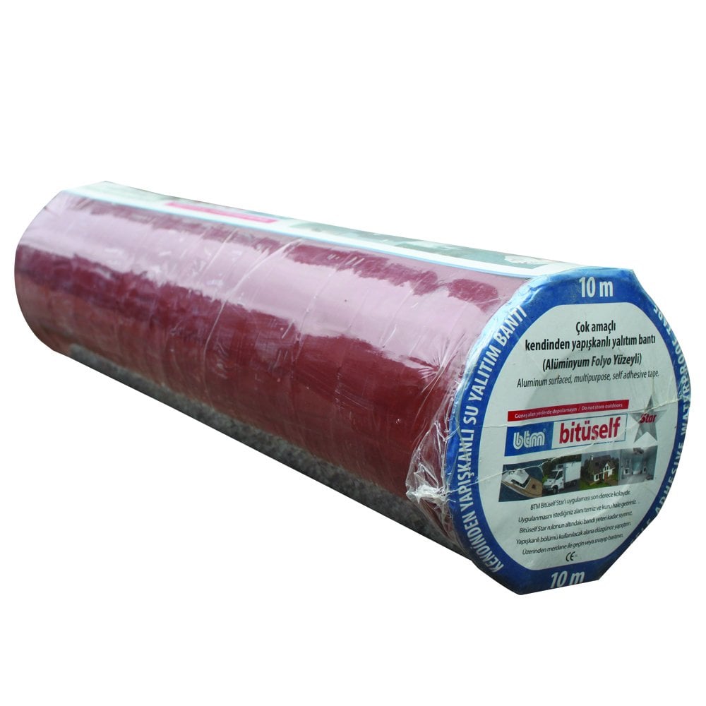 Kendinden Yapışkanlı Su Yalıtım Bandı 60CM - KIRMIZI