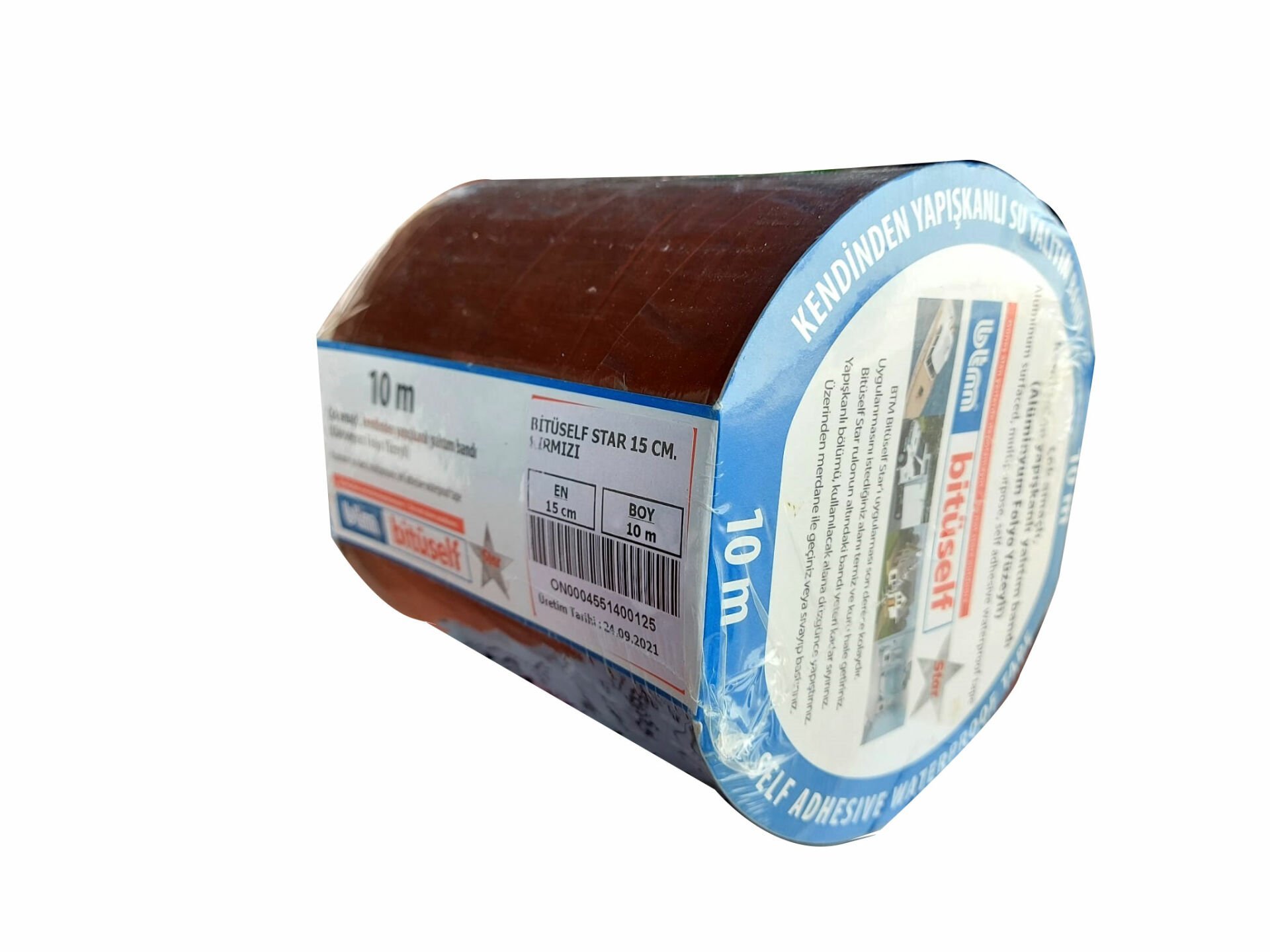 Kendinden Yapışkanlı Su Yalıtım Bandı KIRMIZI - 15CM